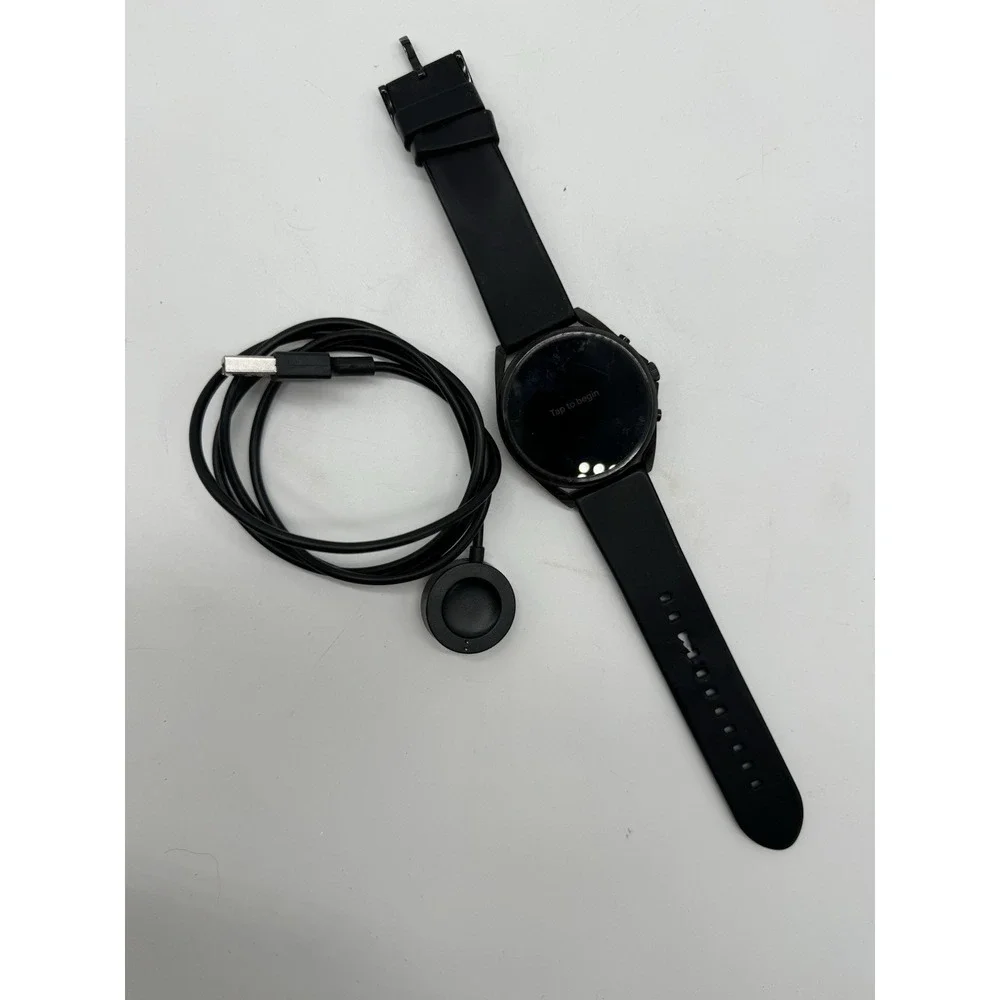 Fossil Gen 6 Smartwatch Black Silicone Band FTW4059 FTW4061 CINF1 Wear OS